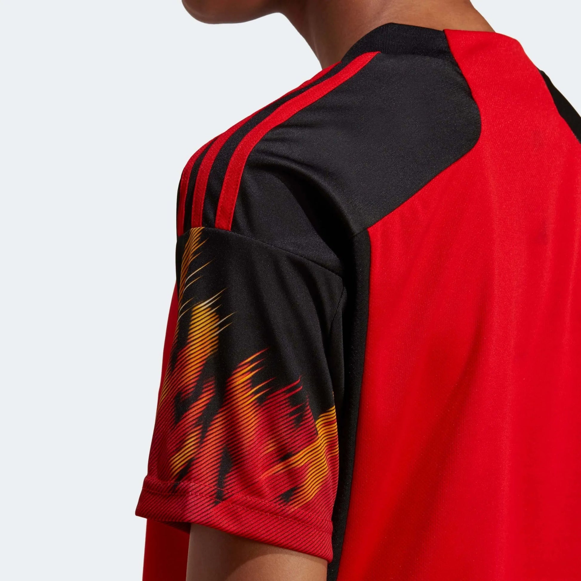 Adidas 2022-23 Belgium Women's Home Soccer Jersey - Red-Black