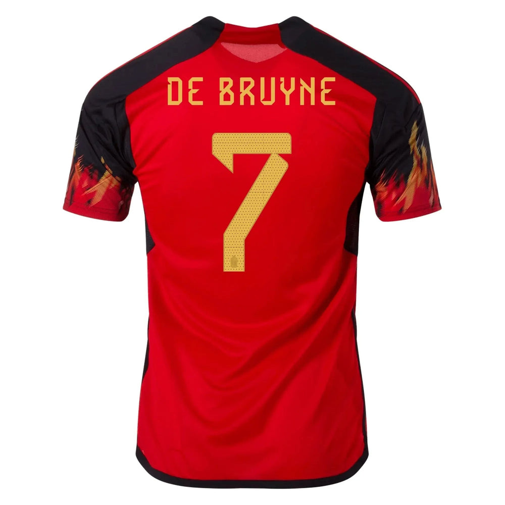 Adidas 2022-23 Belgium Women's Home Soccer Jersey - Red-Black