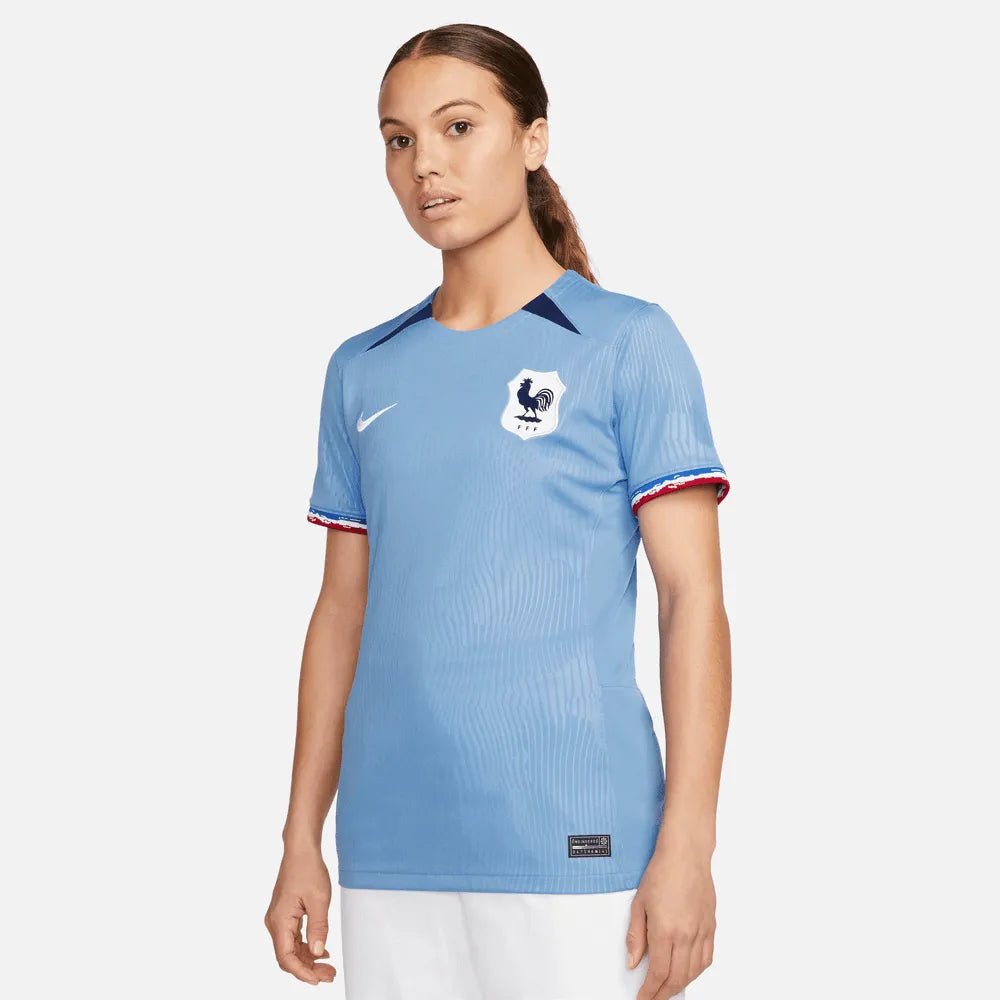 Nike 2023-24 France Women's Stadium Home Soccer Jersey