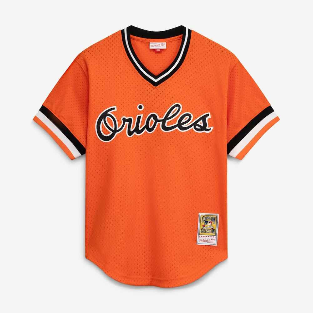 Cal Ripken Jr. Baltimore Orioles Mitchell & Ness Authentic Batting Practice Jersey - Orange Jerseys