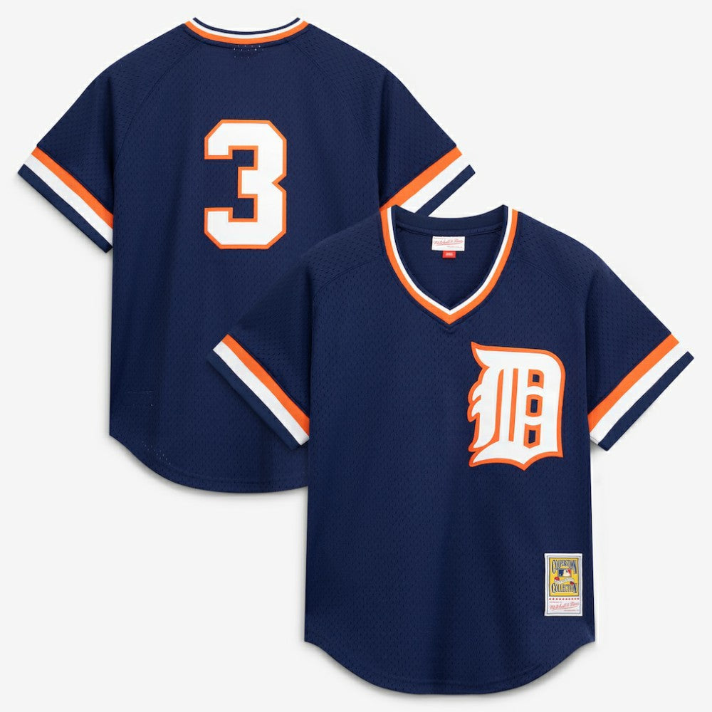 Alan Trammell Detroit Tigers Mitchell & Ness Authentic Batting Practice Jersey - Navy Jerseys