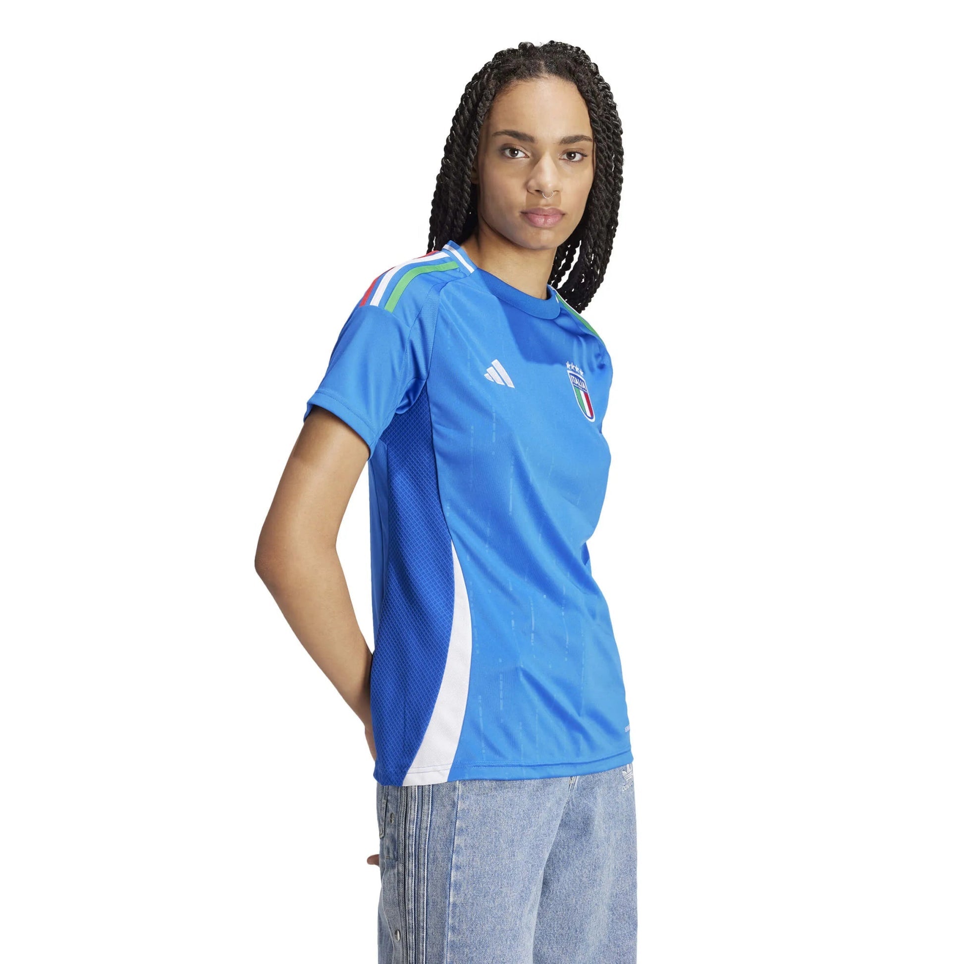 Adidas 2024-25 Italy Women's Stadium Home Soccer Jersey
