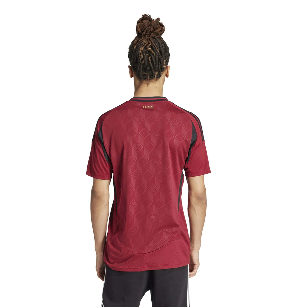 Adidas 2024-25 Belgium Men's Stadium Home Soccer Jersey