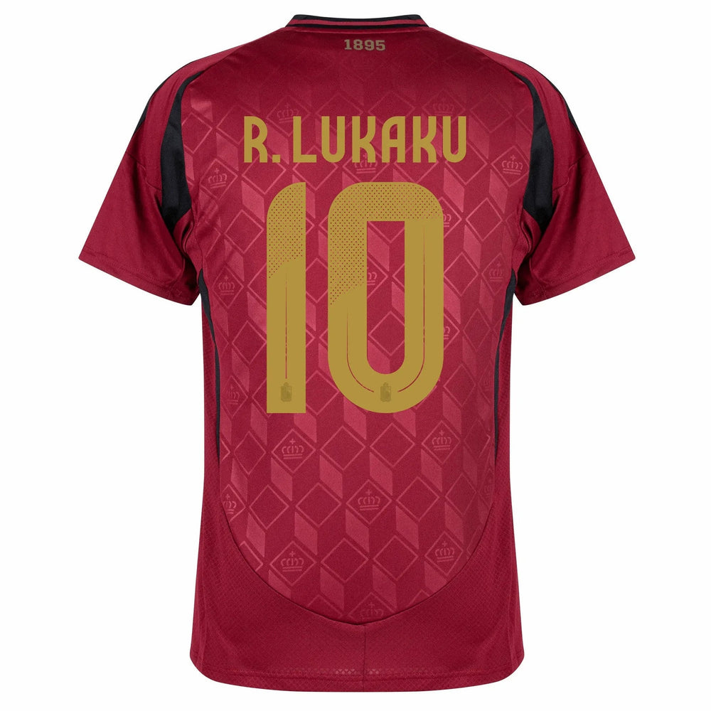 Adidas 2024-25 Belgium Men's Stadium Home Soccer Jersey