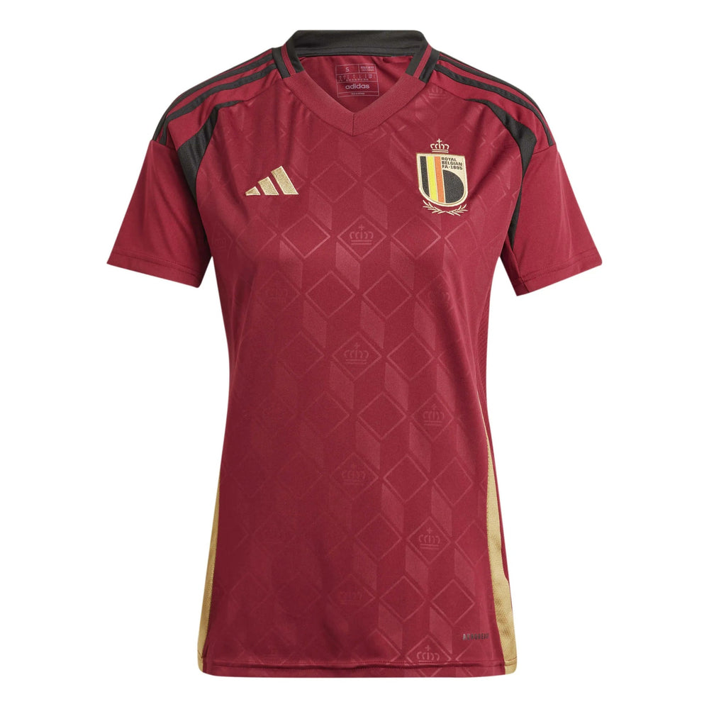 Adidas 2024-25 Belgium Women's Stadium Home Soccer Jersey