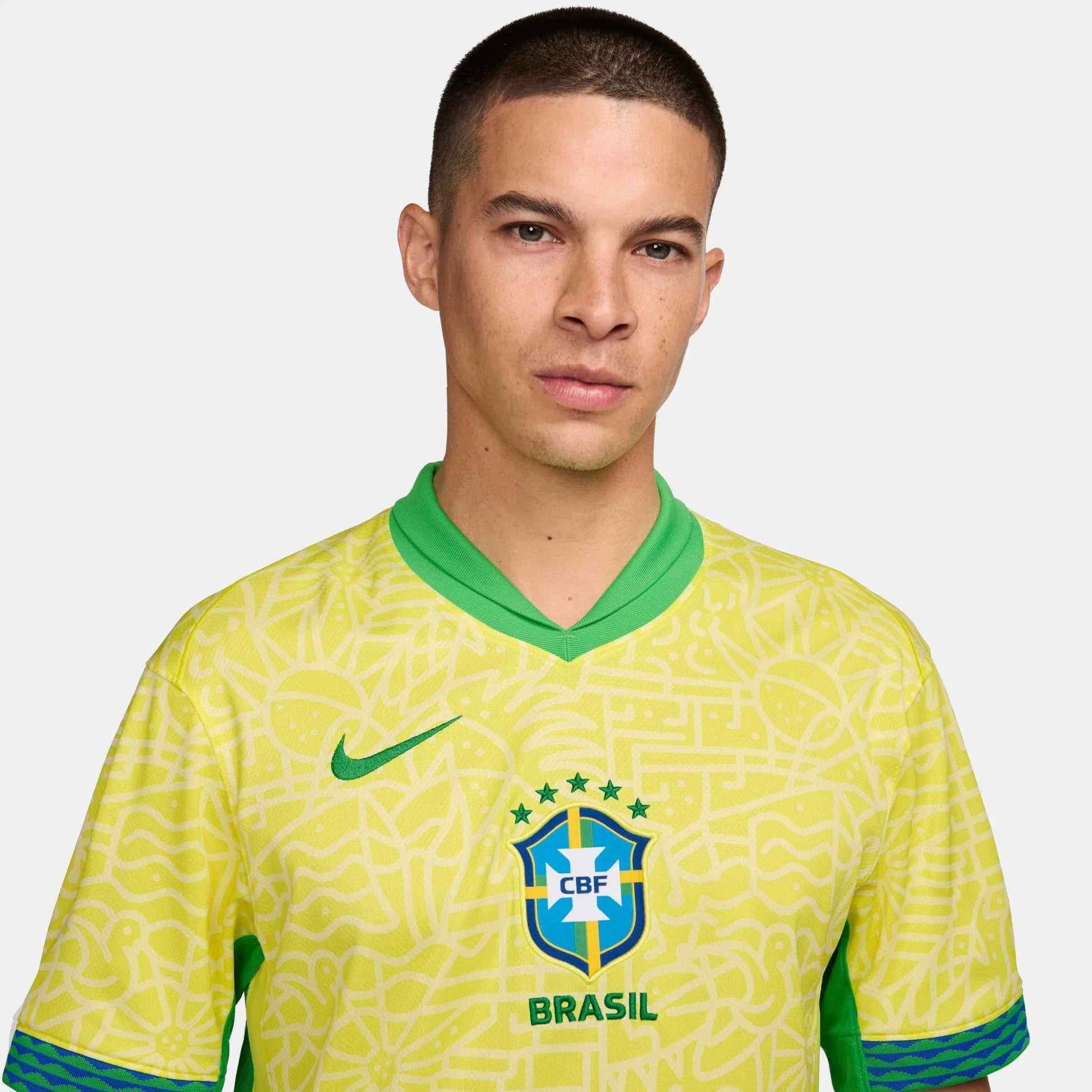 Nike 2024-25 Brazil Men's Stadium Home Soccer Jersey