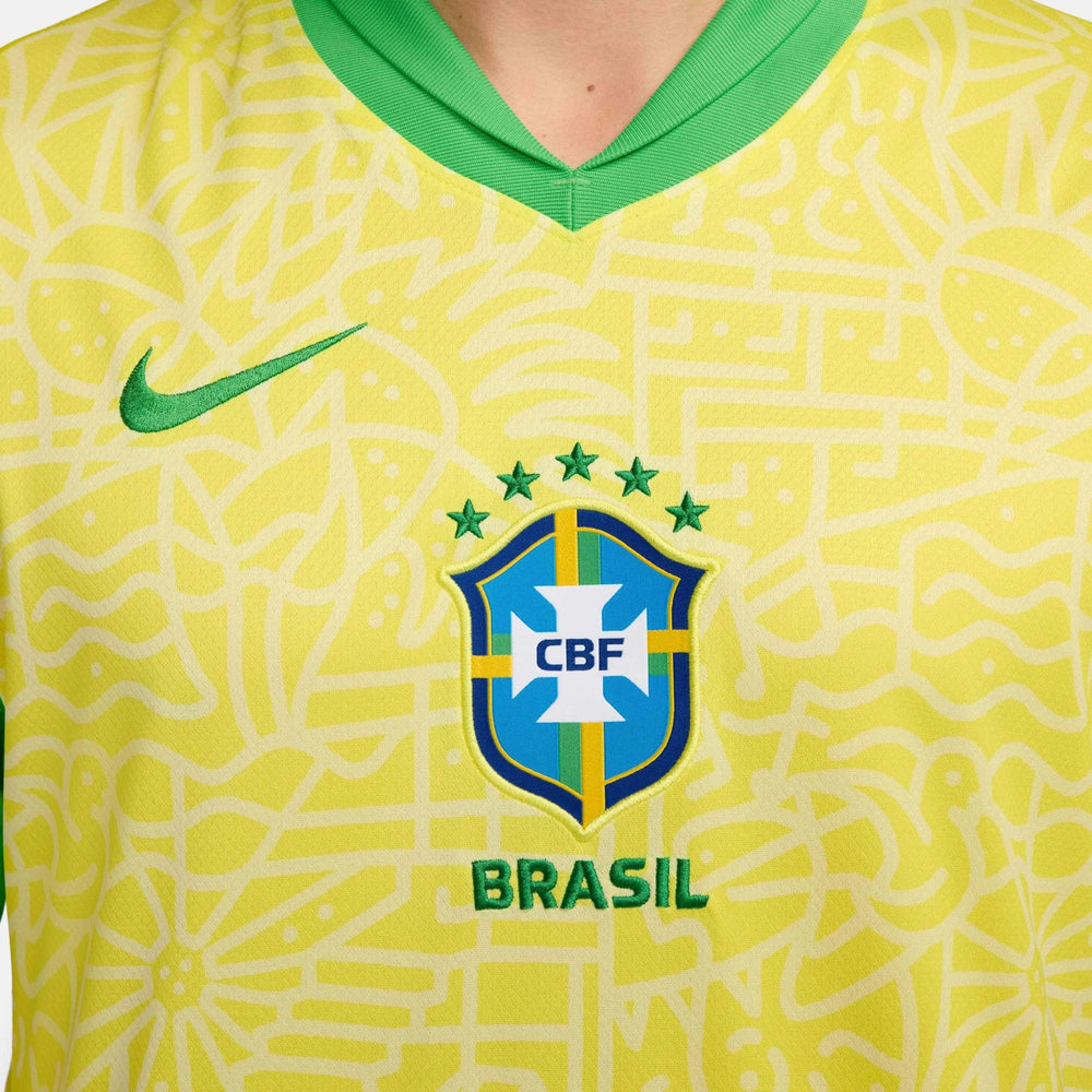 Nike 2024-25 Brazil Men's Stadium Home Soccer Jersey