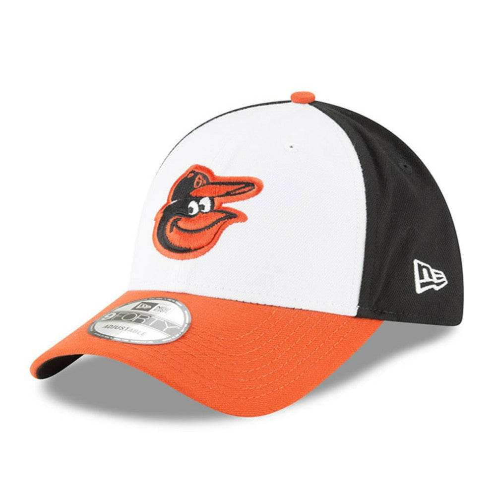 Baltimore Orioles New Era Men's Logo League 9Forty Adjustable Hat - White Hats