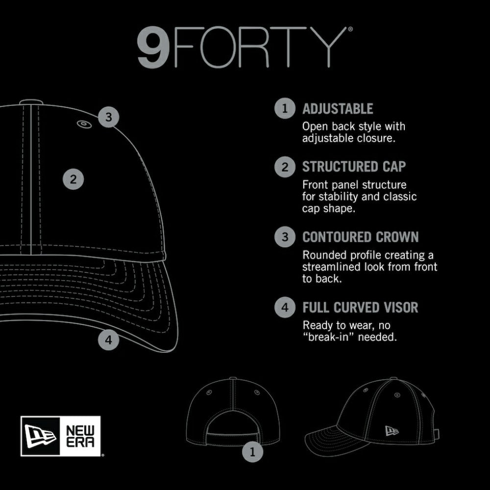 Baltimore Orioles New Era Men's Logo League 9Forty Adjustable Hat - White Hats