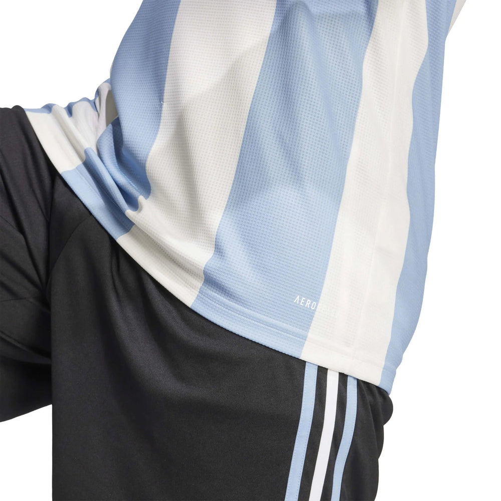Adidas 2025 Argentina Men's 50th Anniversary Stadium Soccer Jersey Ambient Sky / Cloud White