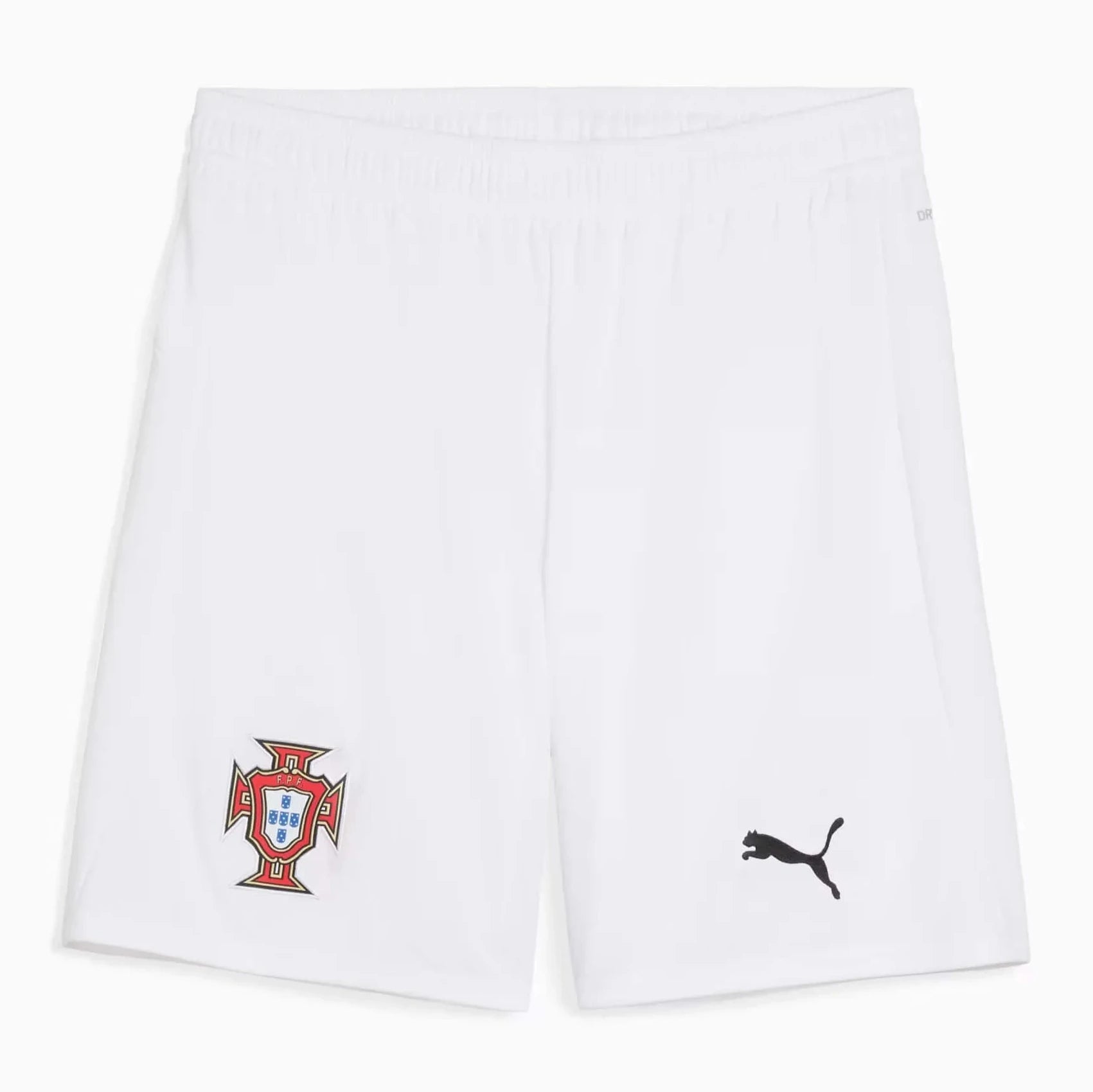 Puma 2025-26 Portugal Men's Stadium Away Soccer Shorts Puma White-Puma Black