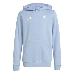 Adidas 2025-26 Argentina Youth Anniversary DNA Soccer Hoodie Ambient Sky / Cloud White