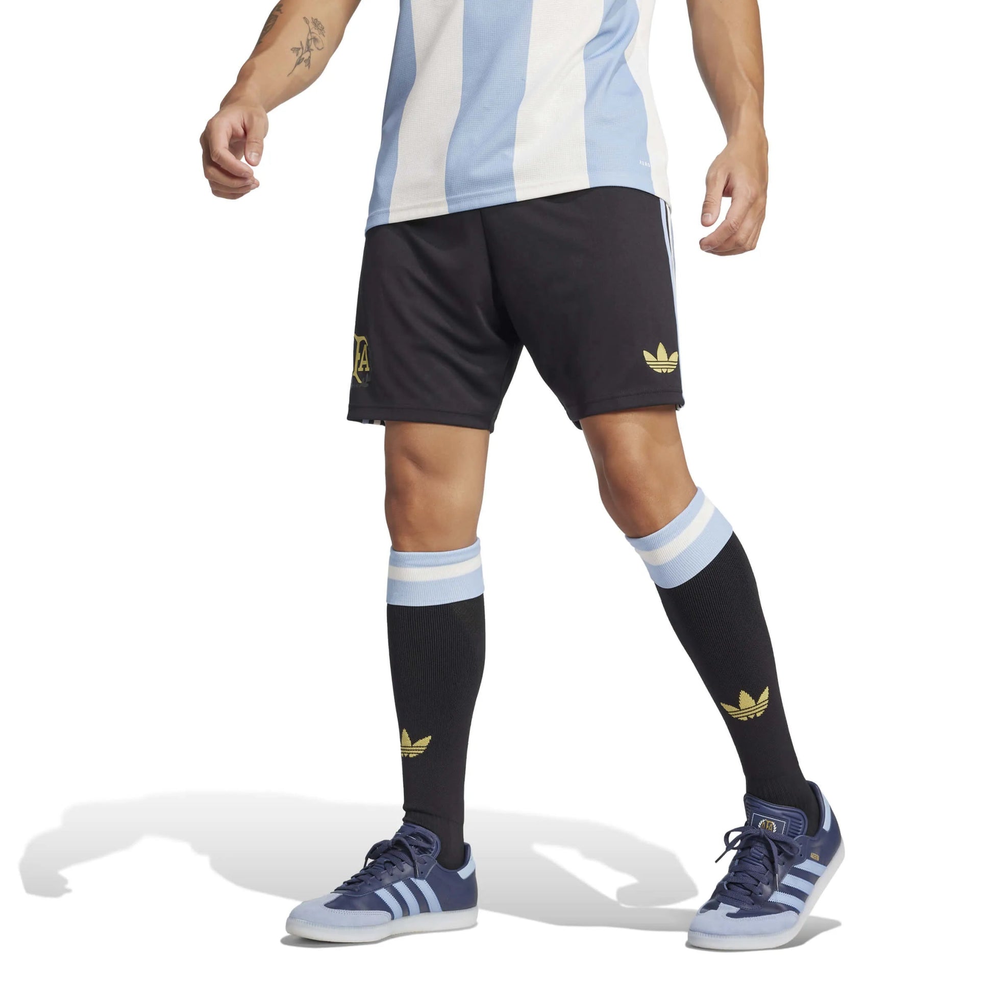 Adidas 2025 Argentina Men's 50th Anniversary Soccer Shorts Black