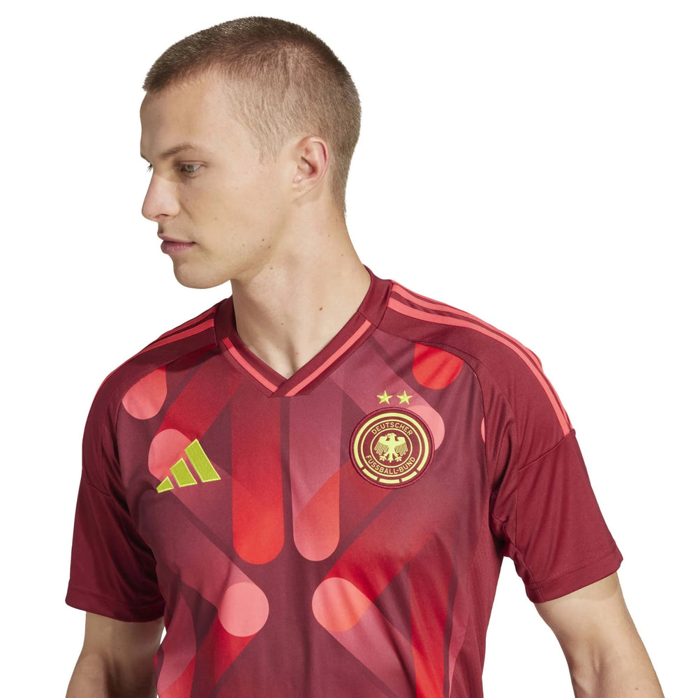 Adidas 2025 Germany Women's (Men's Cut) Stadium Away Soccer Jersey Team Coll Burgundy 2