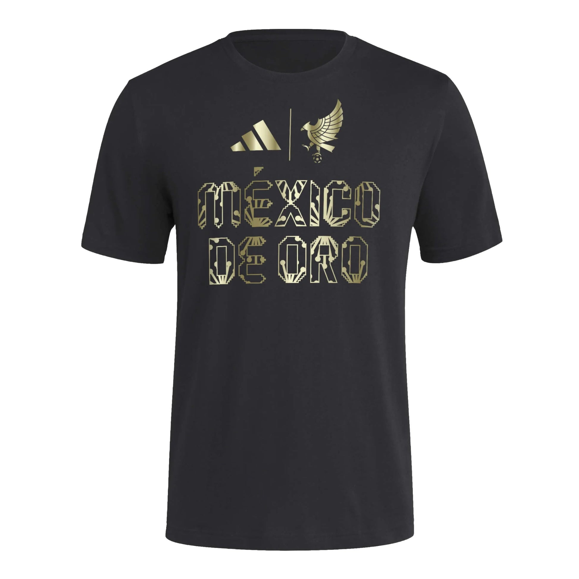 Adidas 2025 Mexico Men's De Oro HOB Tee Black / Soccr-Mxs-Sxa