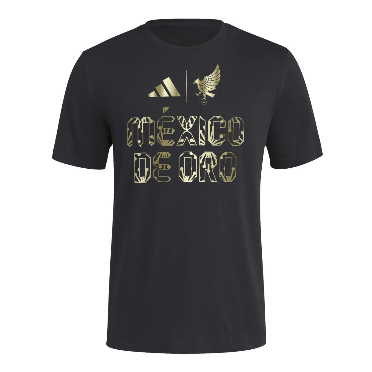 Adidas 2025 Mexico Men's De Oro HOB Tee Black / Soccr-Mxs-Sxa
