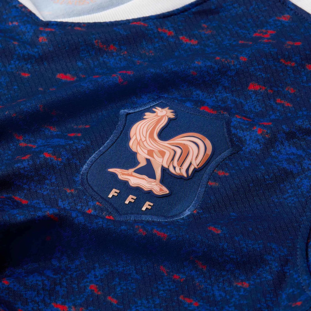 Nike 2025 France Women's Stadium Home Soccer Jersey Blue Void/Light Madder Root