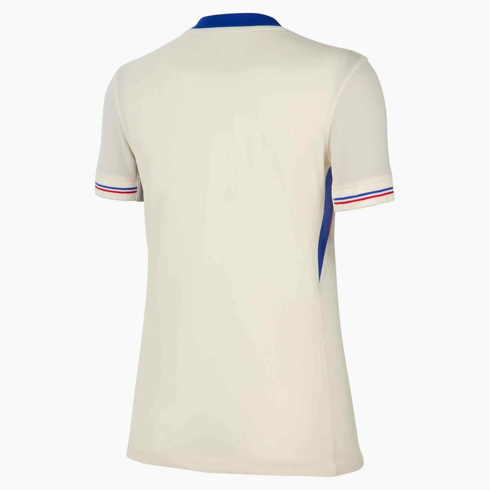 Nike 2025 France Women's Stadium Away Soccer Jersey Pale Ivory/Bright Blue/Light Madder Root