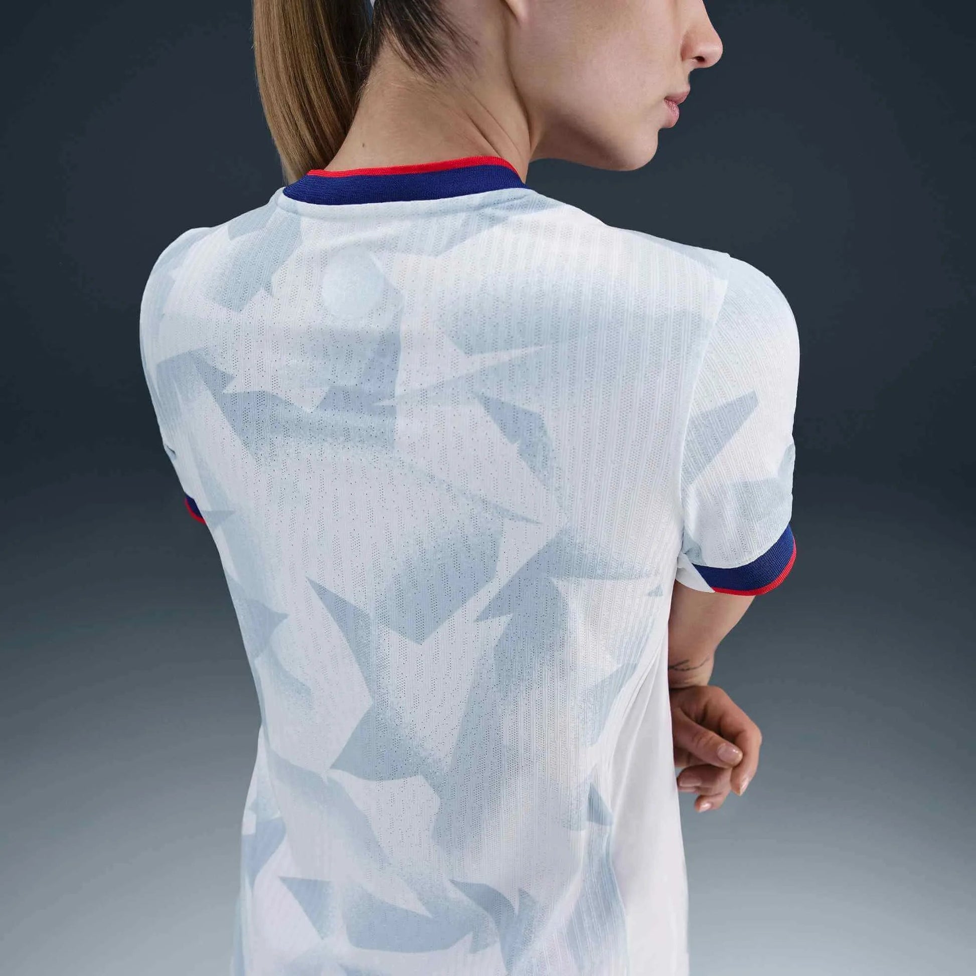 Nike 2025 USA Women's 4-Star Authentic Home Soccer Jersey White/Rush Blue/Challenge Red