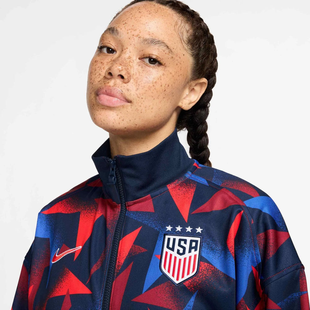 Nike 2025 USA Women's Academy Pro Anthem Jacket Obsidian/Challenge Red