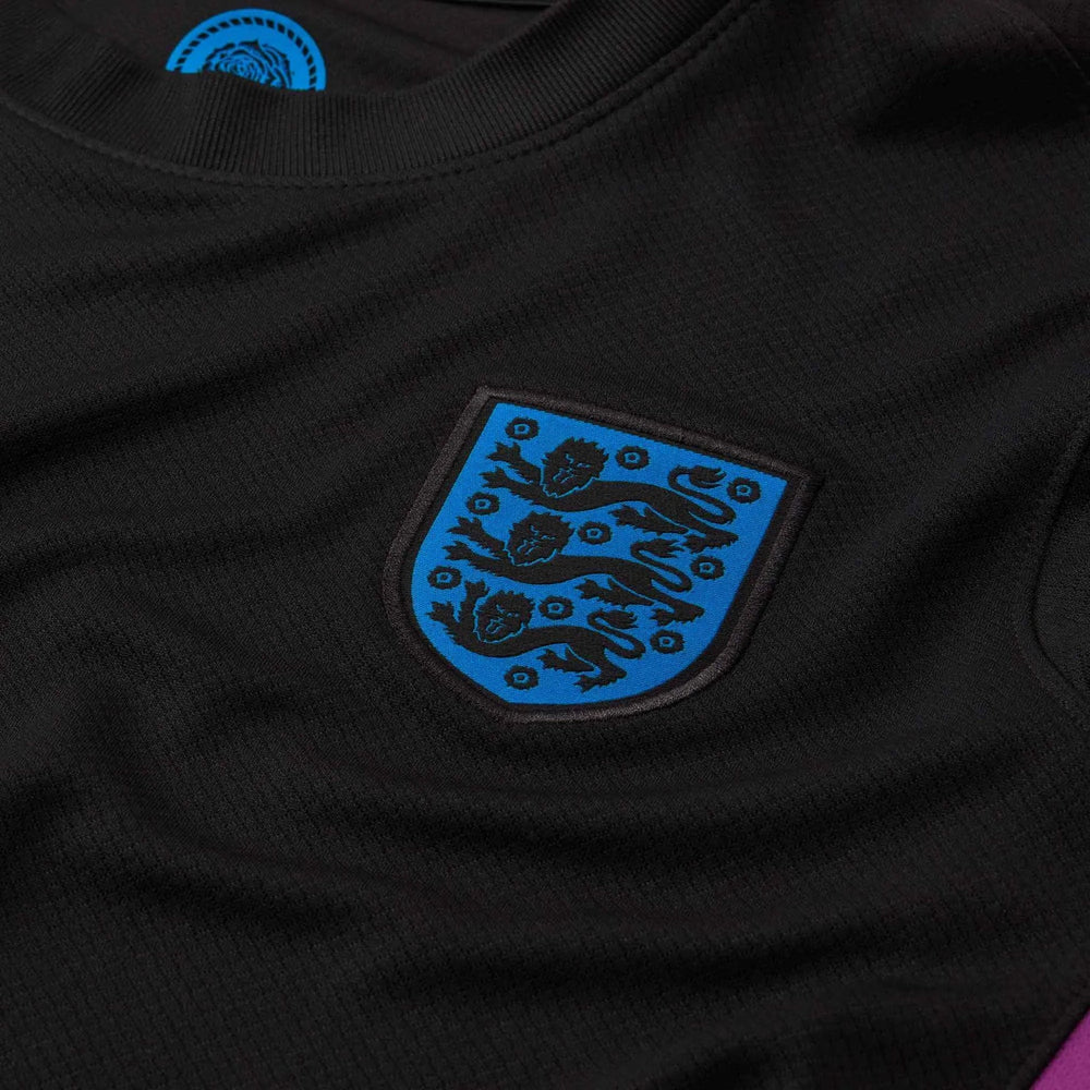Nike 2025 England Women's Stadium Away Soccer Jersey Black/Light Photo Blue