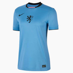 Nike 2025 Netherlands Women's Stadium Away Soccer Jersey Blue Beyond/Black