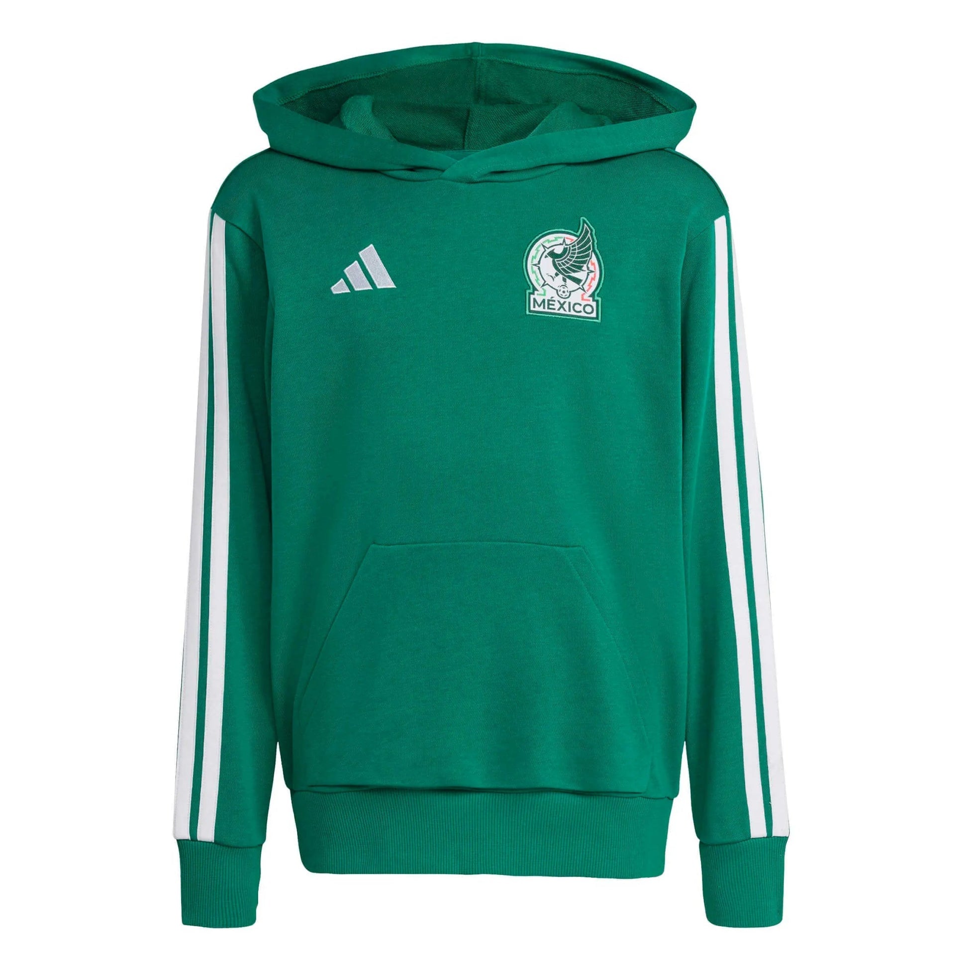 Adidas 2026 Mexico Youth Hoodie Bold Green