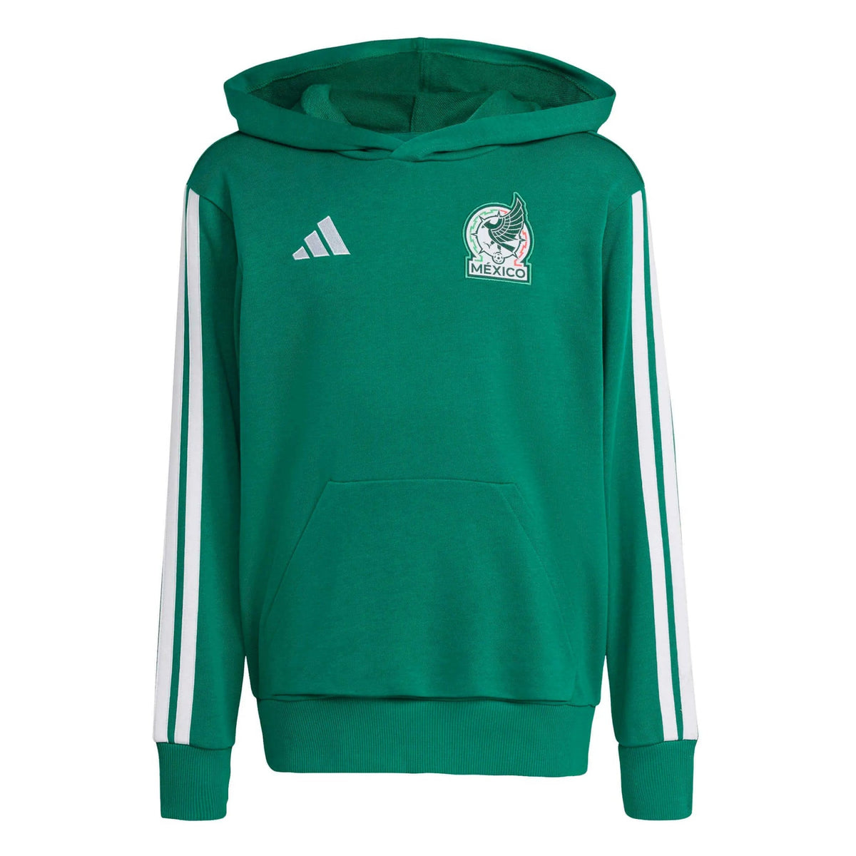 Adidas 2026 Mexico Youth Hoodie Bold Green