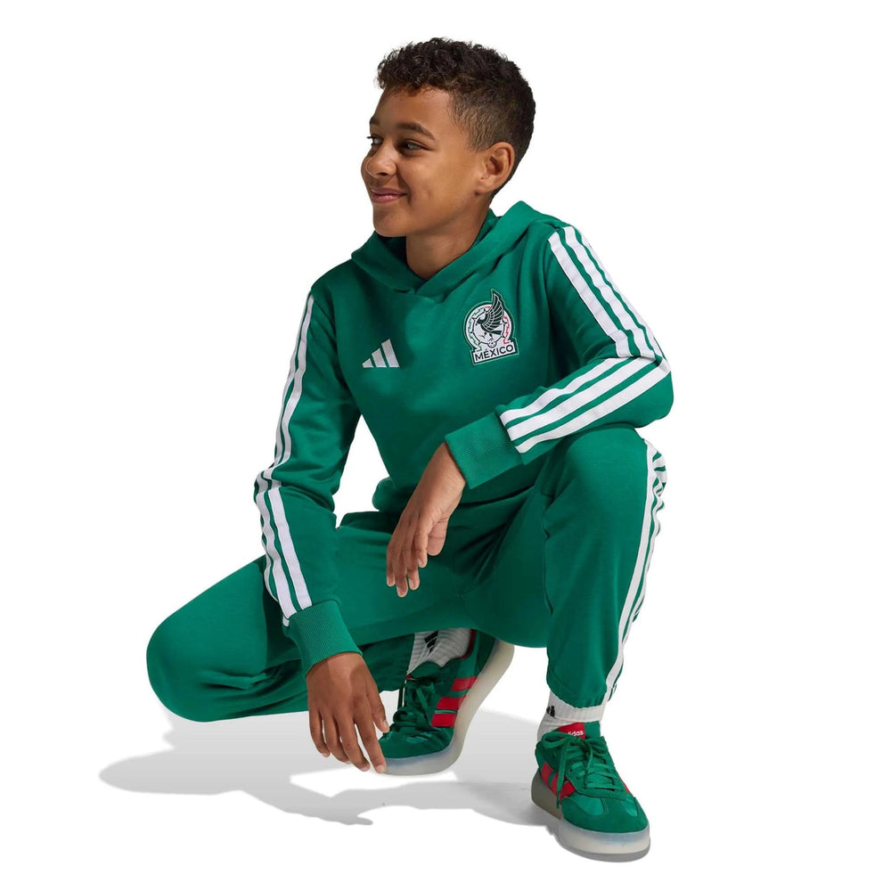 Adidas 2026 Mexico Youth Hoodie Bold Green