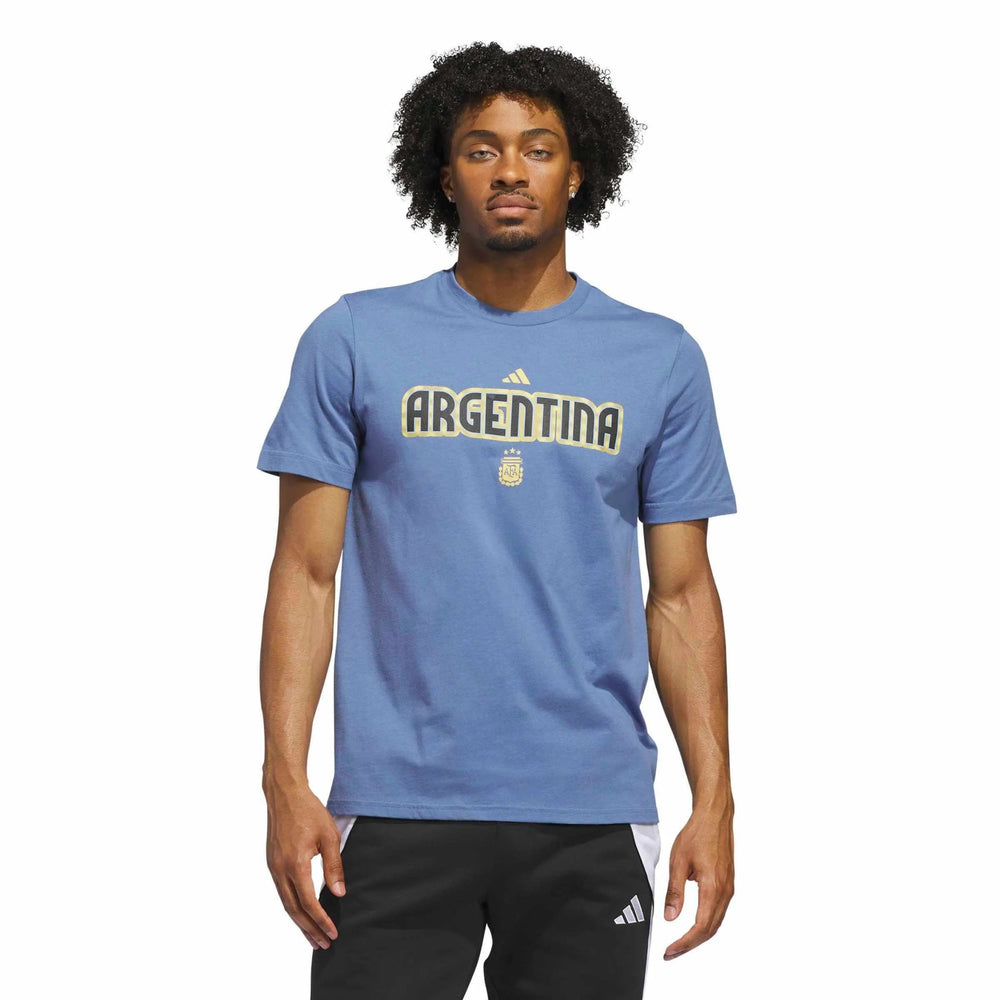 Adidas 2026 Argentina Men's World Cup HJH Tee Crew Blue