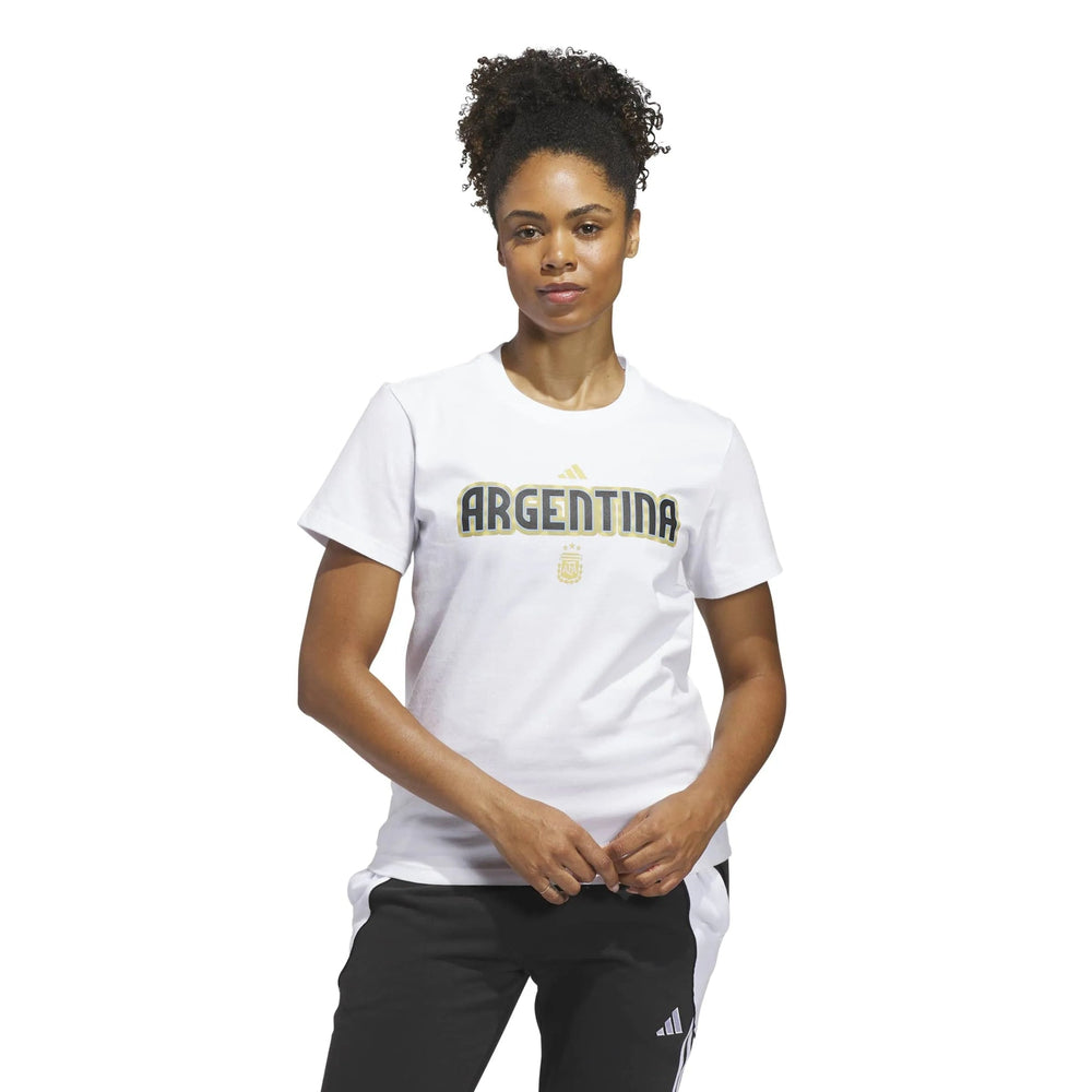 Adidas 2026 Argentina Women's World Cup HJH Tee White