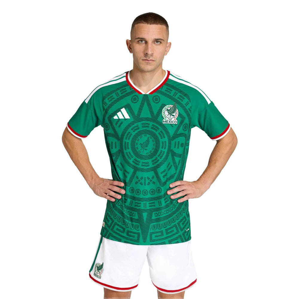 Adidas 2026 Mexico Men's Authentic Home Soccer Jersey Bold Green