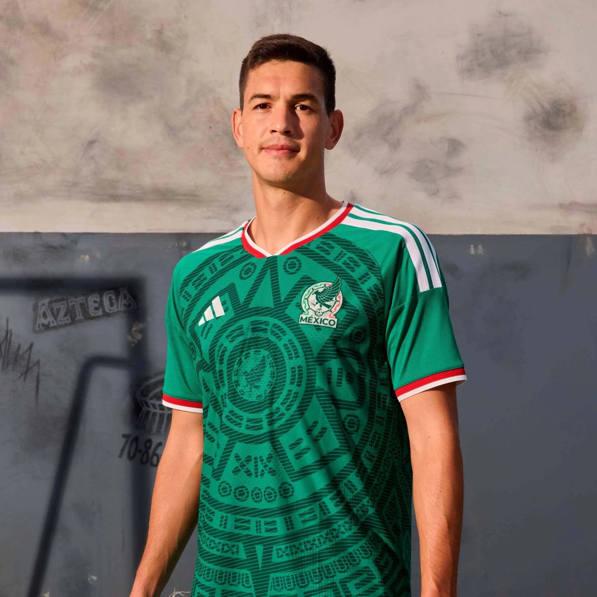 Adidas 2026 Mexico Men's Authentic Home Soccer Jersey Bold Green