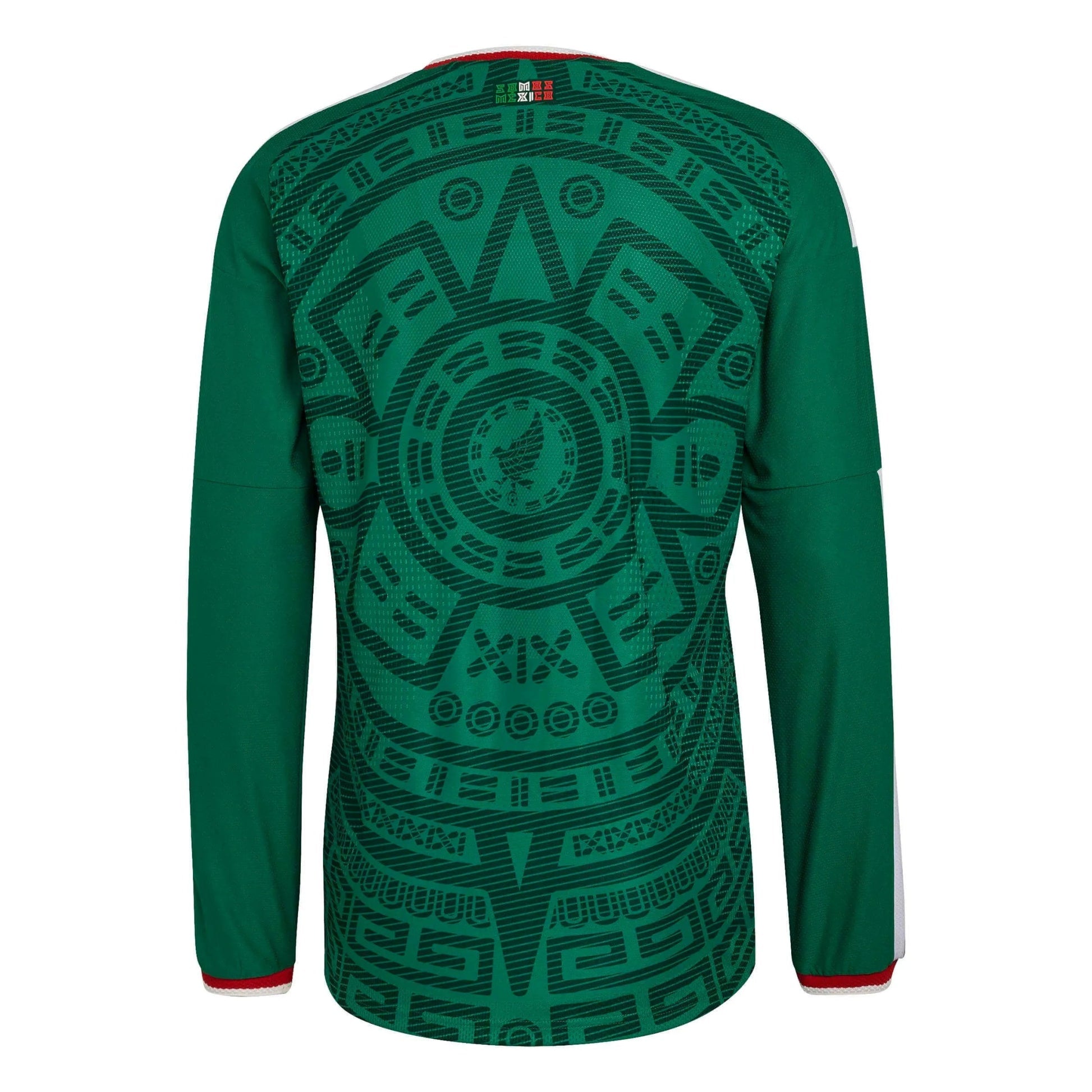 Adidas 2026 Mexico Men's Authentic Home Long-Sleeve Soccer Jersey Bold Green