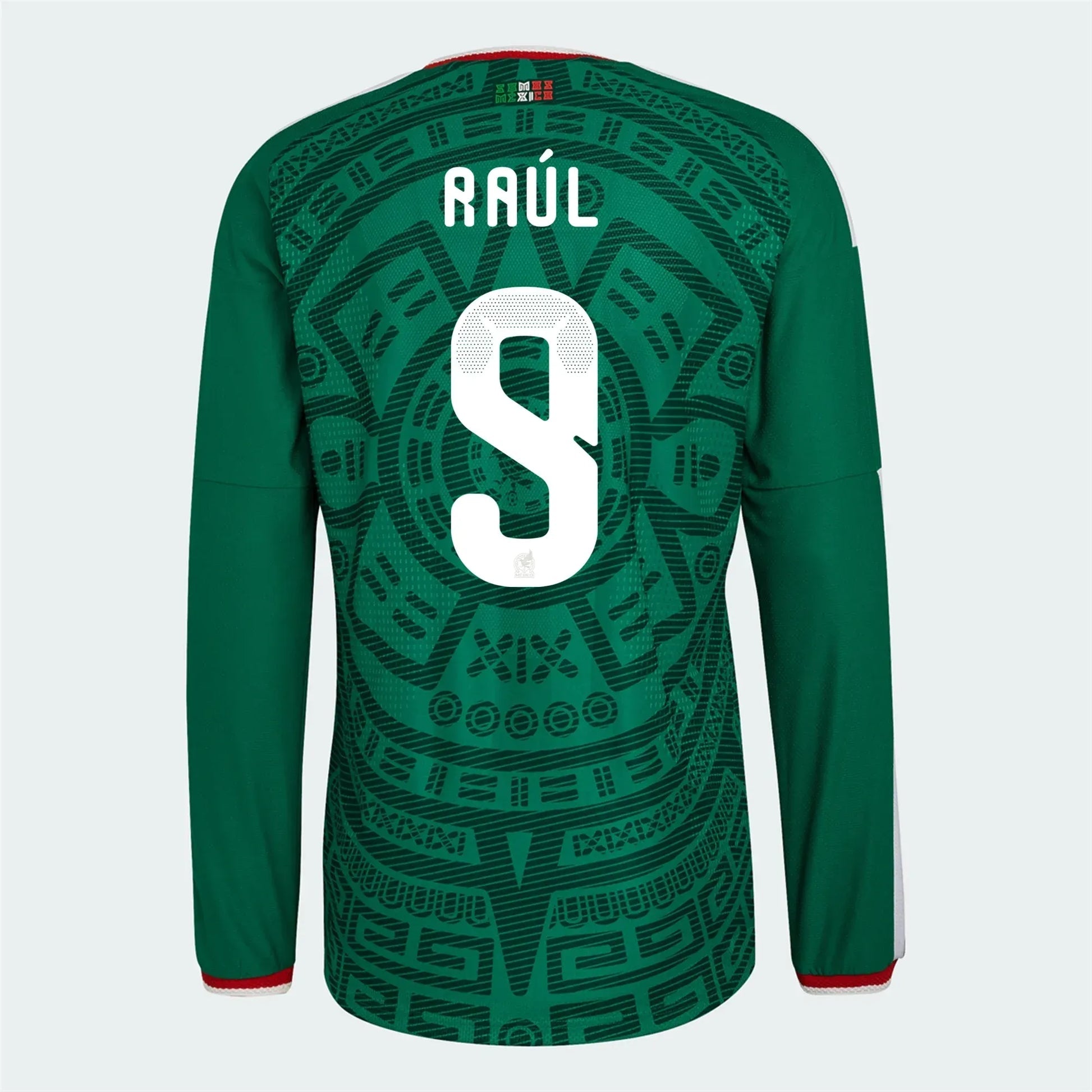 Adidas 2026 Mexico Men's Authentic Home Long-Sleeve Soccer Jersey Bold Green