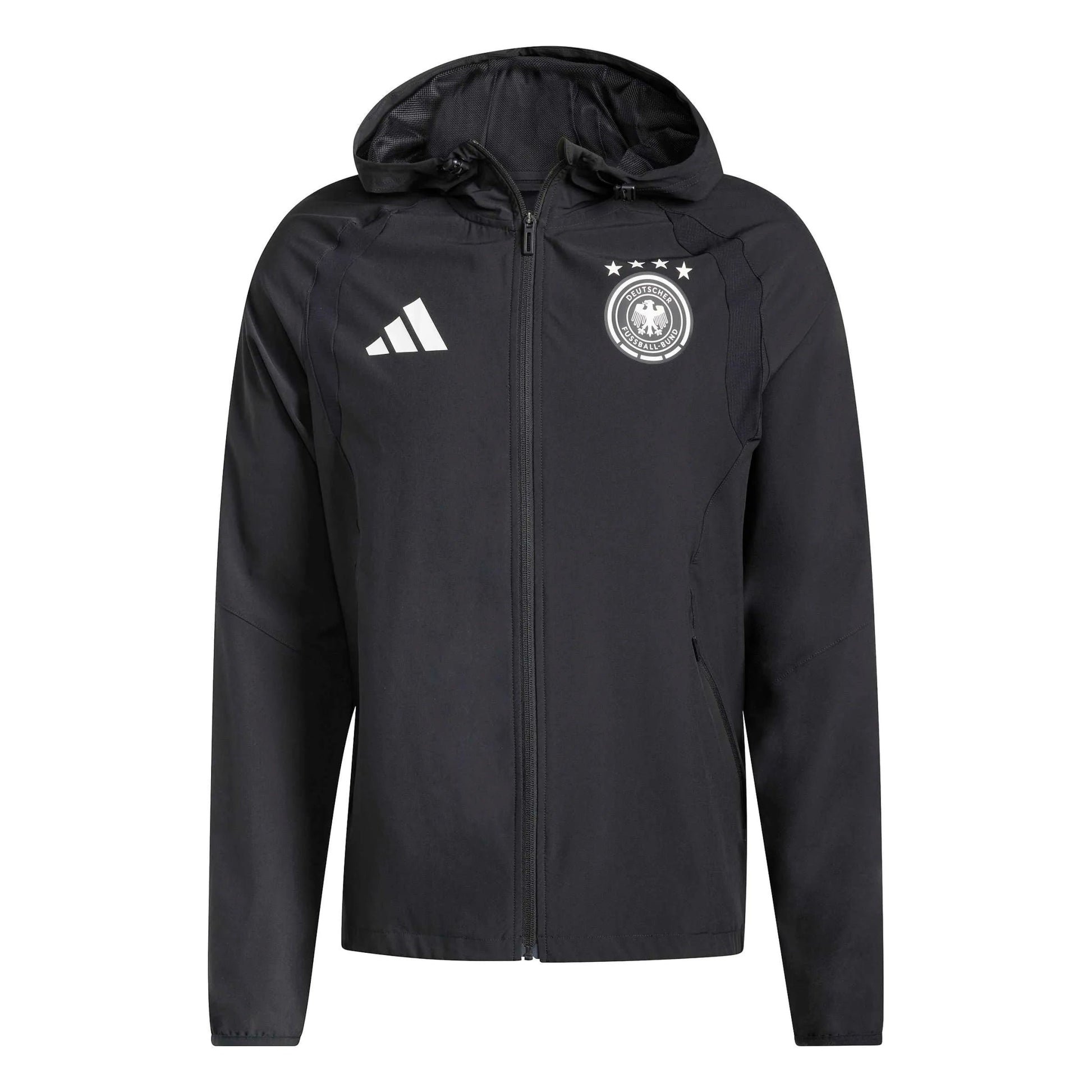 Adidas 2026 Germany Men's Tiro Travel Full Zip Windbreaker Black