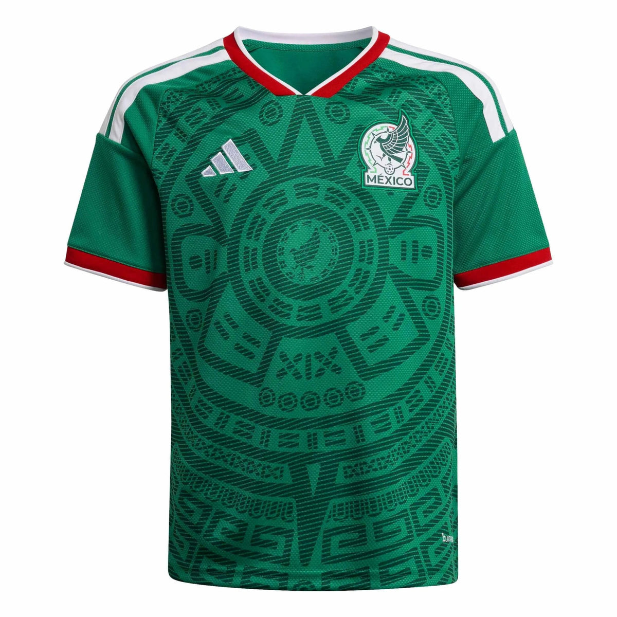 Adidas 2026 Mexico Youth Stadium Home Soccer Jersey Bold Green