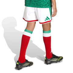 Adidas 2026 Mexico Youth Home Shorts White