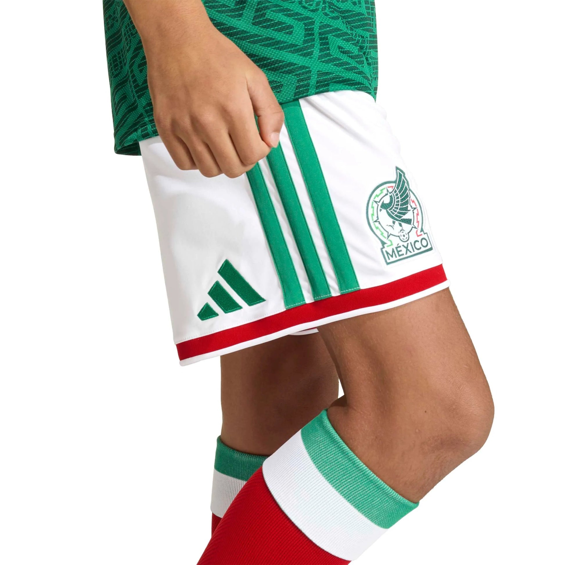 Adidas 2026 Mexico Youth Home Shorts White