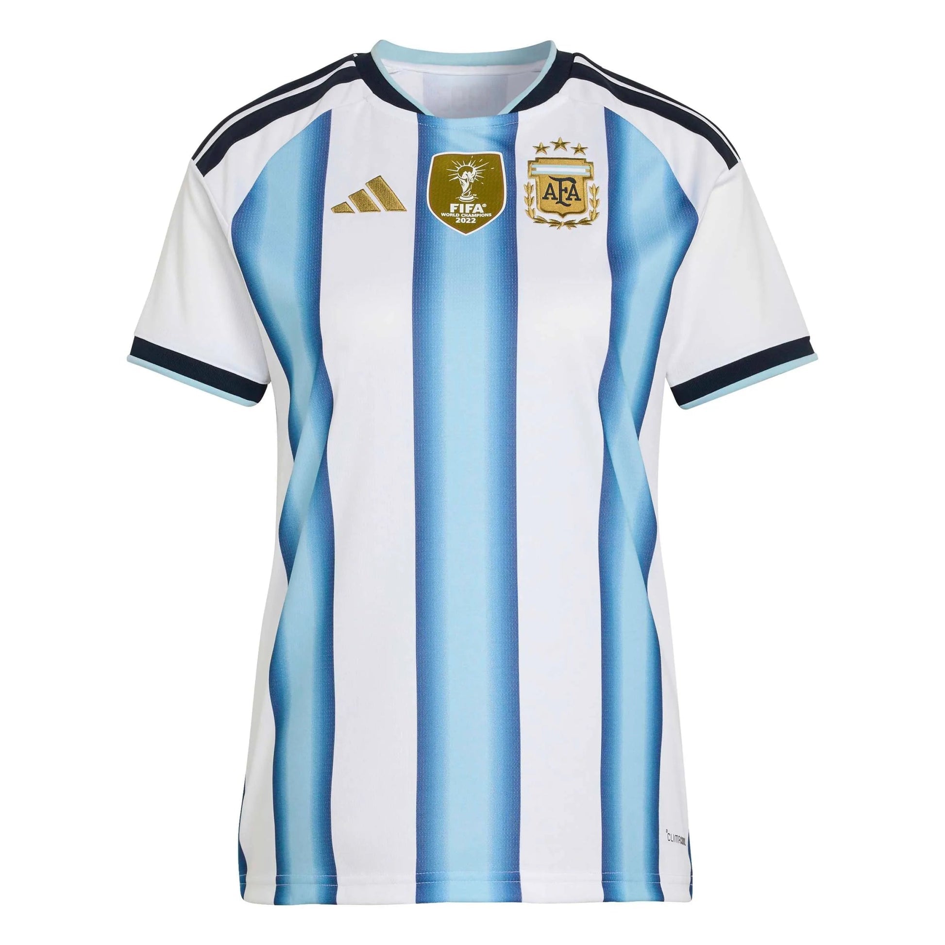 Adidas 2026 Argentina Women's Stadium Home Soccer Jersey White / Icey Blue / Light Blue