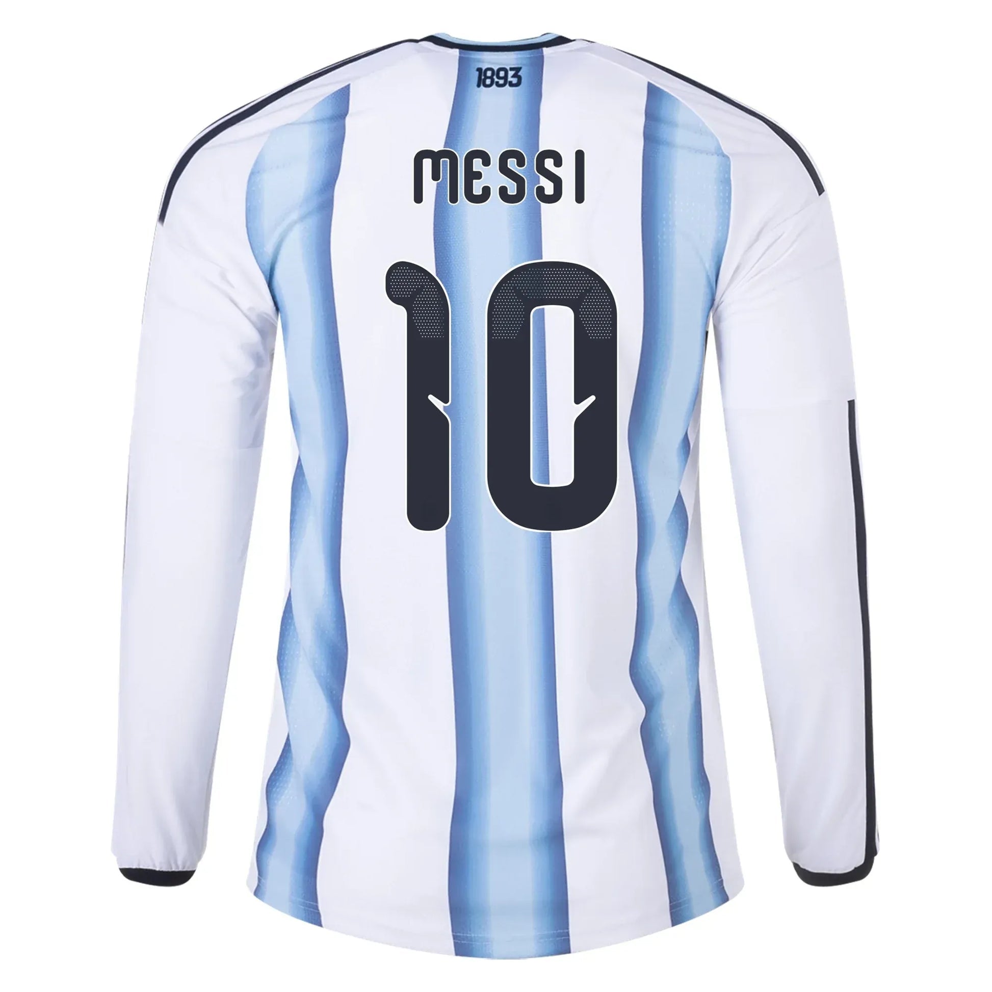 Adidas 2026 Argentina Men's Authentic Home Long-Sleeve Soccer Jersey White / Icey Blue / Light Blue