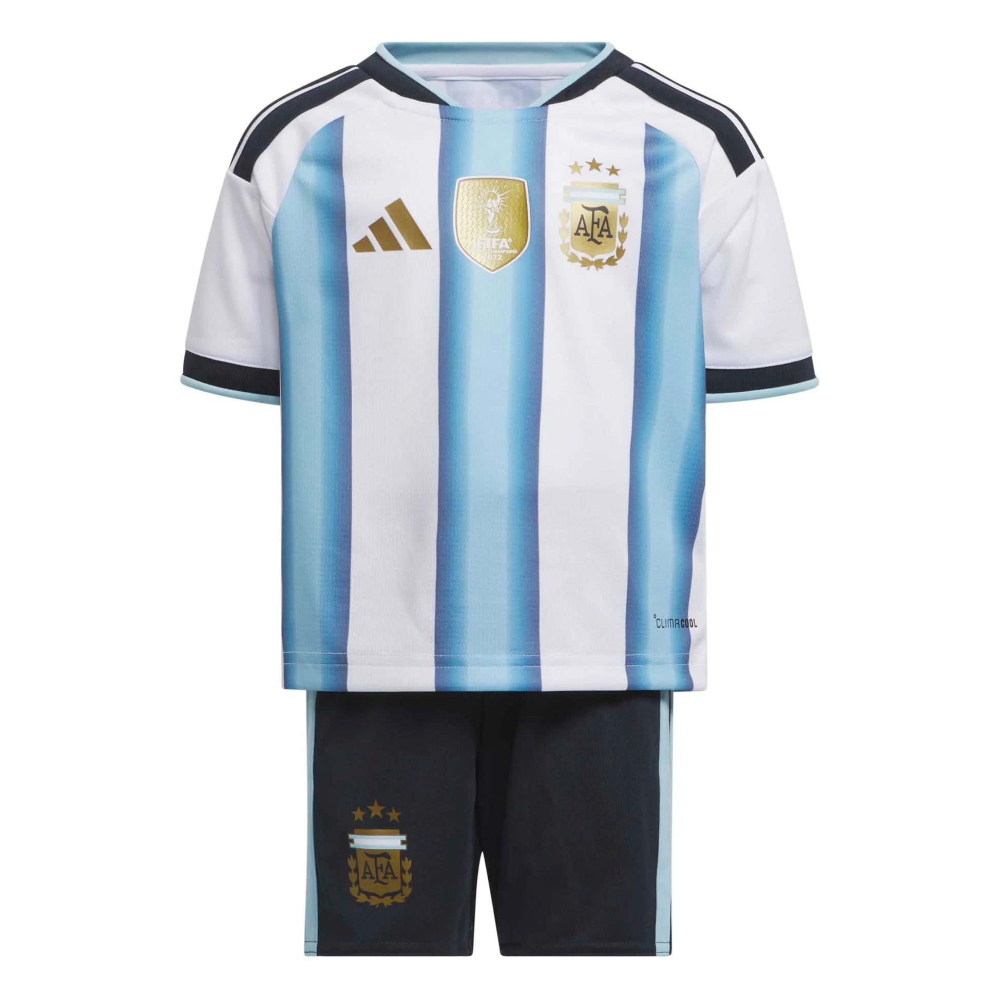 Adidas 2026 Argentina Kid's Home Mini Kit White / Icey Blue / Light Blue