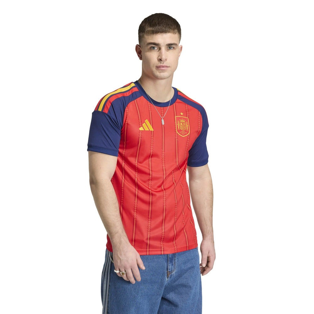 Adidas 2026 Spain Men's Stadium Home Soccer Jersey Vivid Red