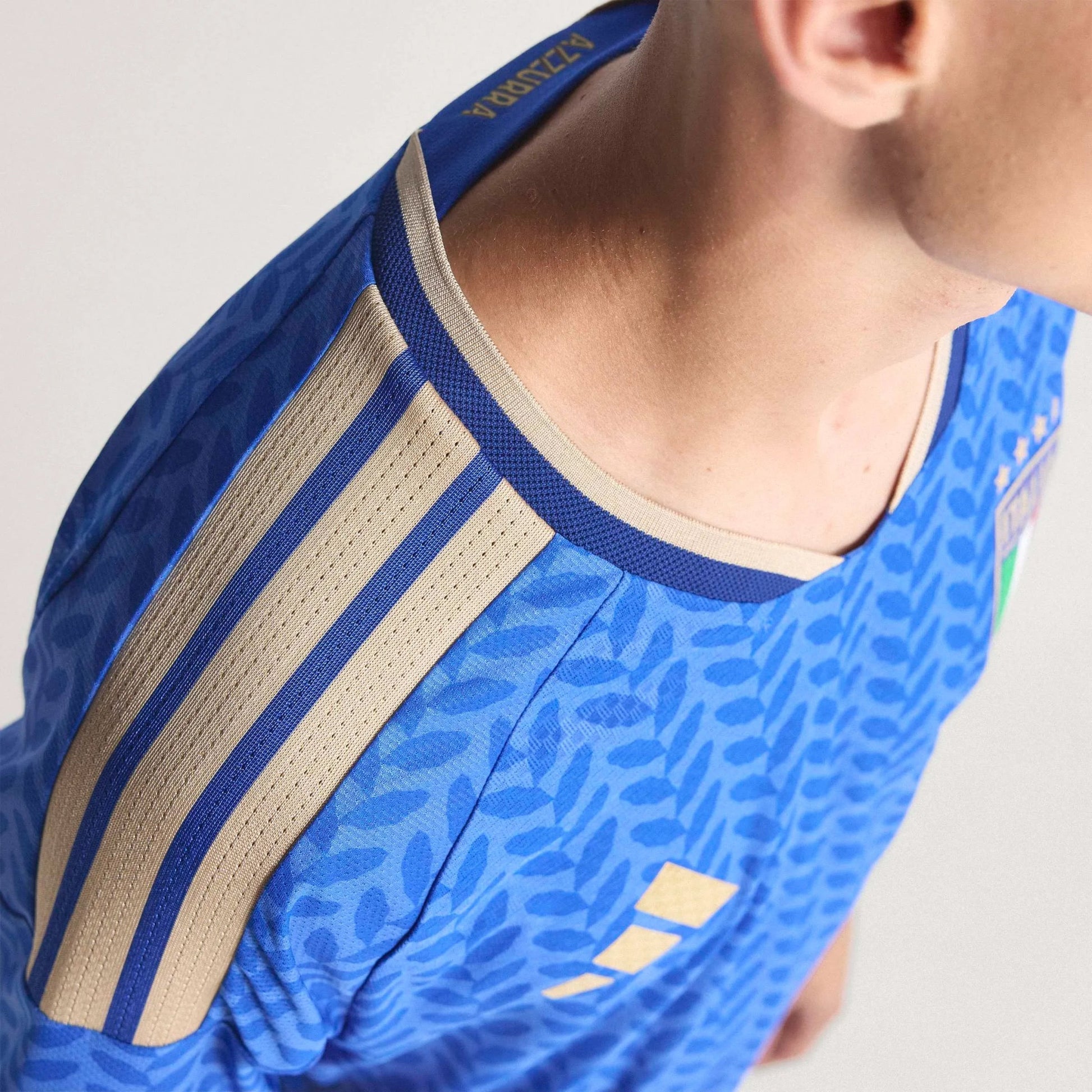 Adidas 2026 Italy Men's Authentic Home Soccer Jersey Bold Blue