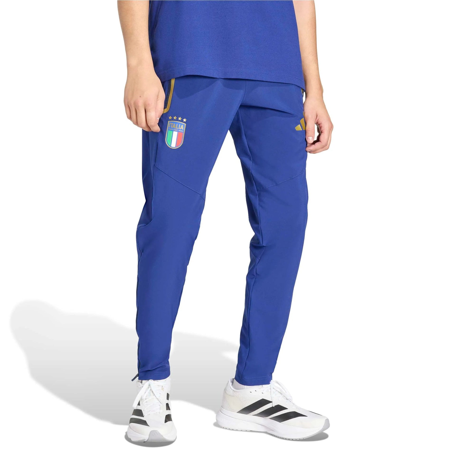 Adidas 2026 Italy Men's Tiro Travel Pants Victory Blue