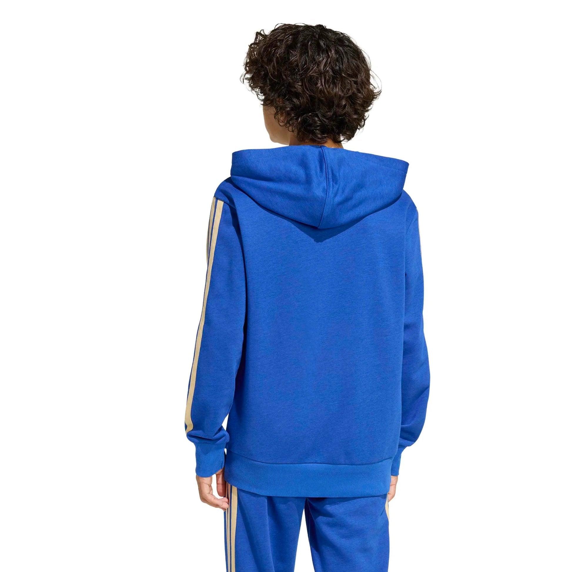 Adidas 2026 Italy Youth DNA Hoodie Bold Blue