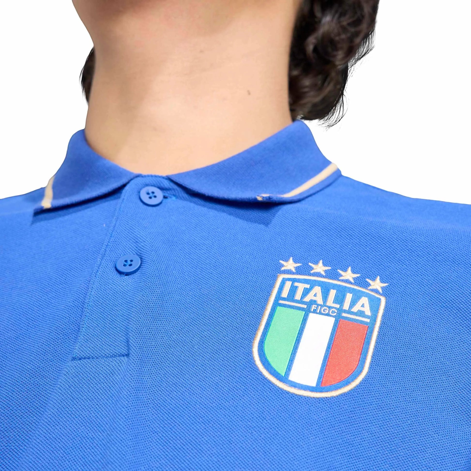 Adidas 2026 Italy Men's DNA Polo Bold Blue