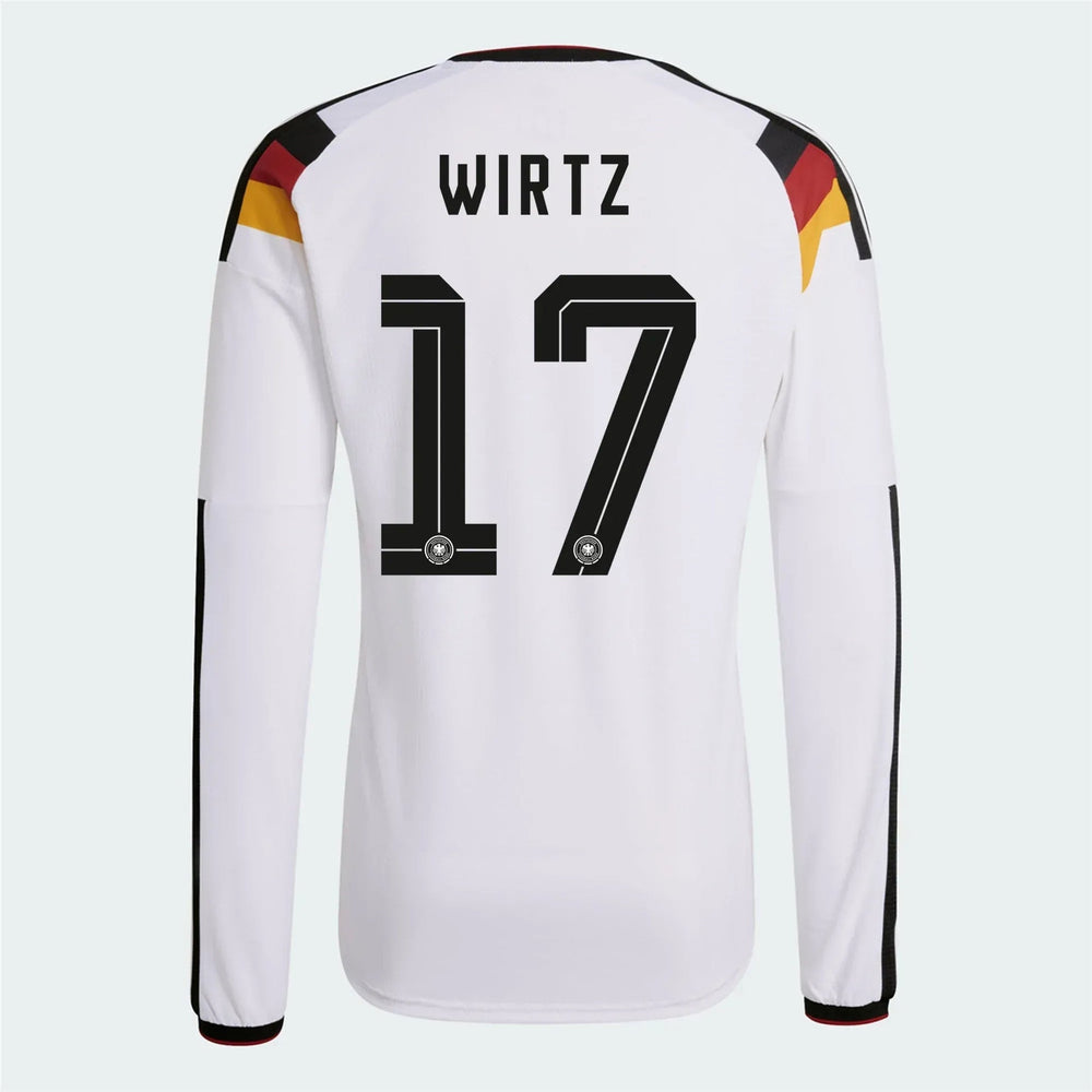 Adidas 2026 Germany Men's Authentic Home Long-Sleeve Soccer Jersey White