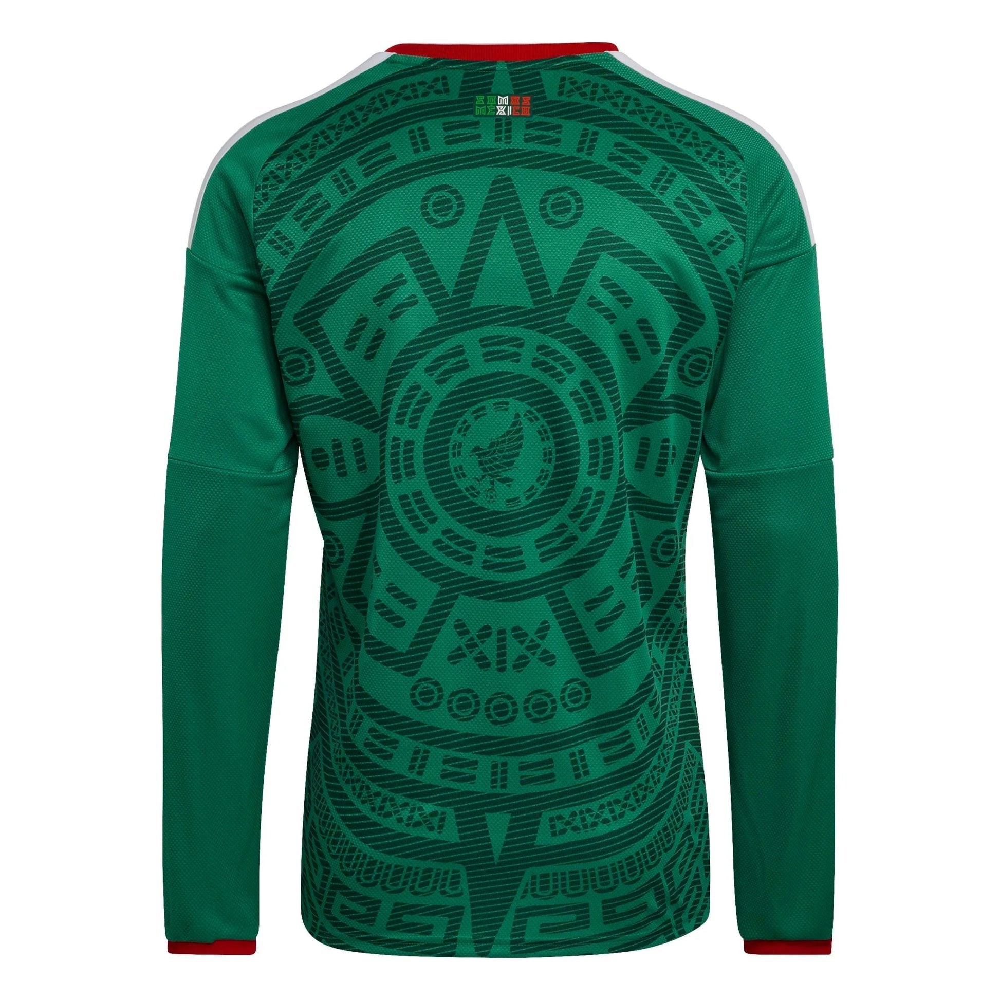 Adidas 2026 Mexico Men's Stadium Home Long-Sleeve Soccer Jersey Bold Green