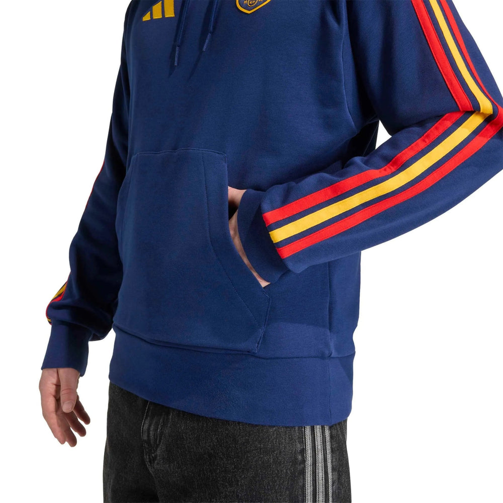 Adidas 2026 Spain Men's DNA Hoodie Dark Blue